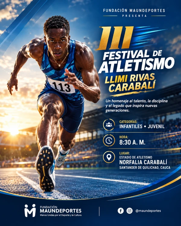 Fundación Maundeportes celebra el III Festival de Atletismo Llimi Rivas Carabalí