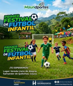 Primer festival de fútbol en la vereda Llano de Alegría
